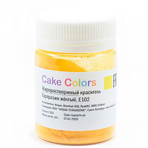 Жирорастворимый краситель Cake Colors Тартразин жёлтый, Е102 10г